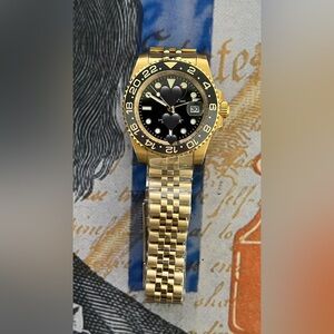 Men’s Luxury GMT Style Automatic Stainless Steel Watch “Zombie” Colorway 41mm